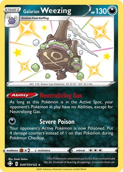 Galarian Weezing #SV077/SV122