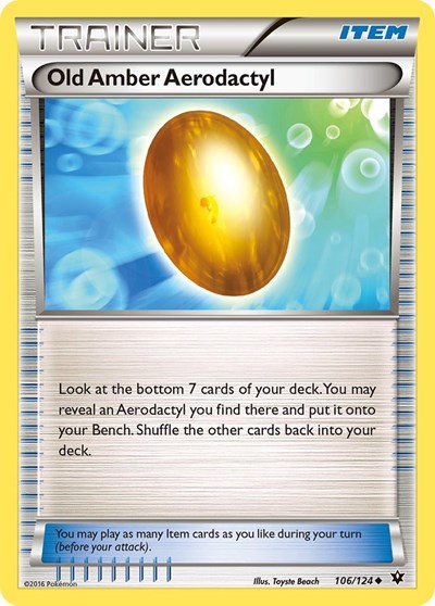 Old Amber Aerodactyl #106/124