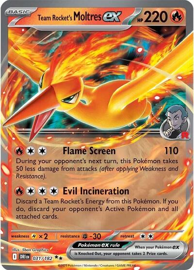 Team Rocket's Moltres ex #31/182