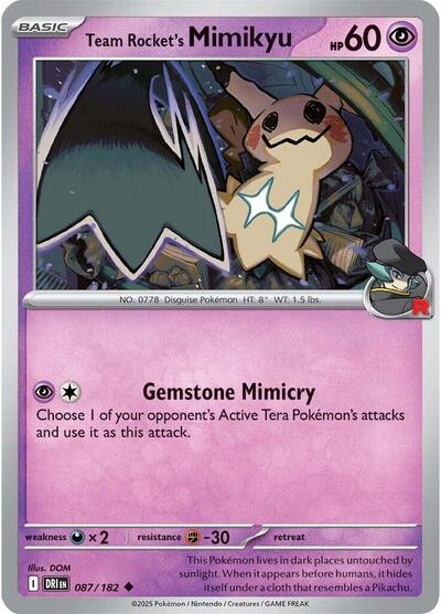 Team Rocket's Mimikyu #87/182