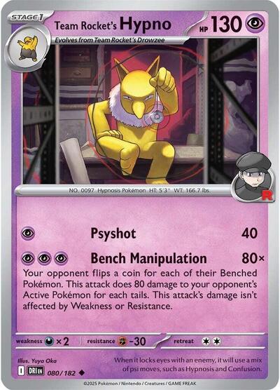 Team Rocket's Hypno #80/182