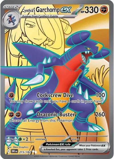 Cynthia's Garchomp ex #215/182