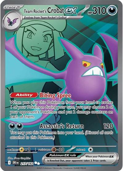 Team Rocket's Crobat ex #217/182