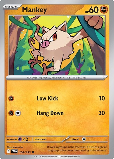 Mankey #106/193