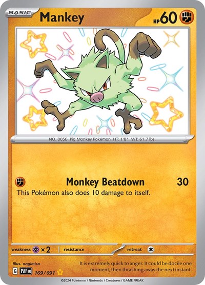 Mankey #169/91