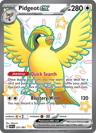 Pidgeot ex #221/91