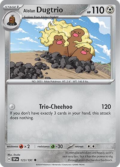 Alolan Dugtrio #123/191