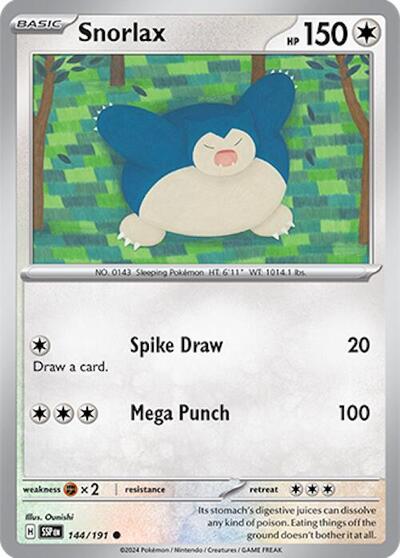 Snorlax #144/191