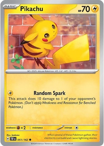 Pikachu #51/162