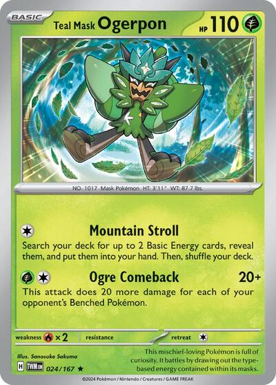 Teal Mask Ogerpon #24/167