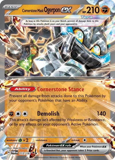 Cornerstone Mask Ogerpon ex #112/167
