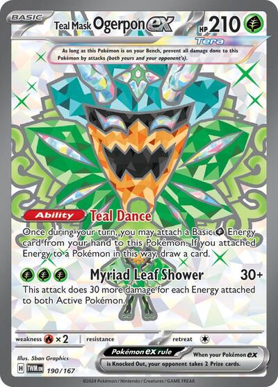 Teal Mask Ogerpon ex #190/167