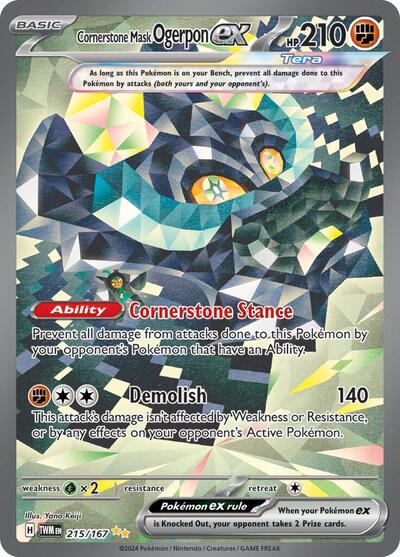 Cornerstone Mask Ogerpon ex #215/167