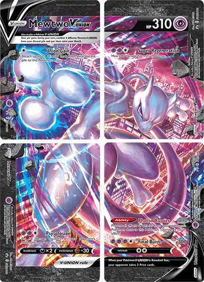 Mewtwo V-UNION (Set of 4)
