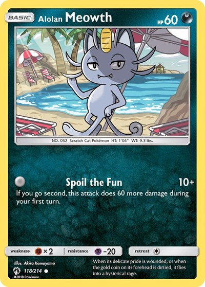 Alolan Meowth #118/214
