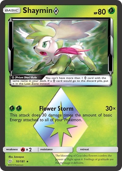 Shaymin Prism Star #10/181