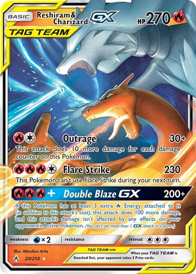 Reshiram & Charizard GX #20/214