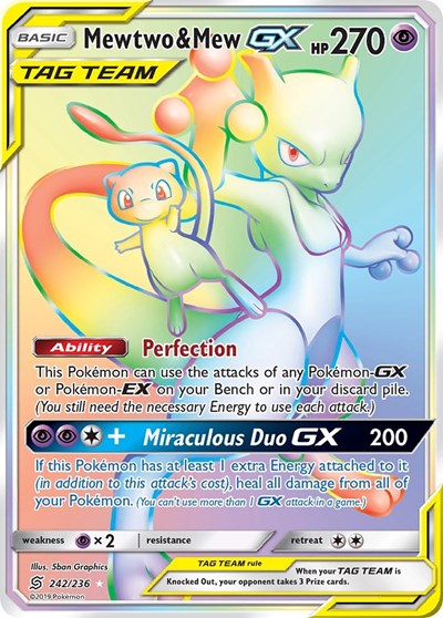 Mewtwo & Mew GX #242/236