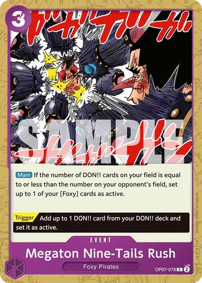 Megaton Nine-Tails Rush #OP07-078