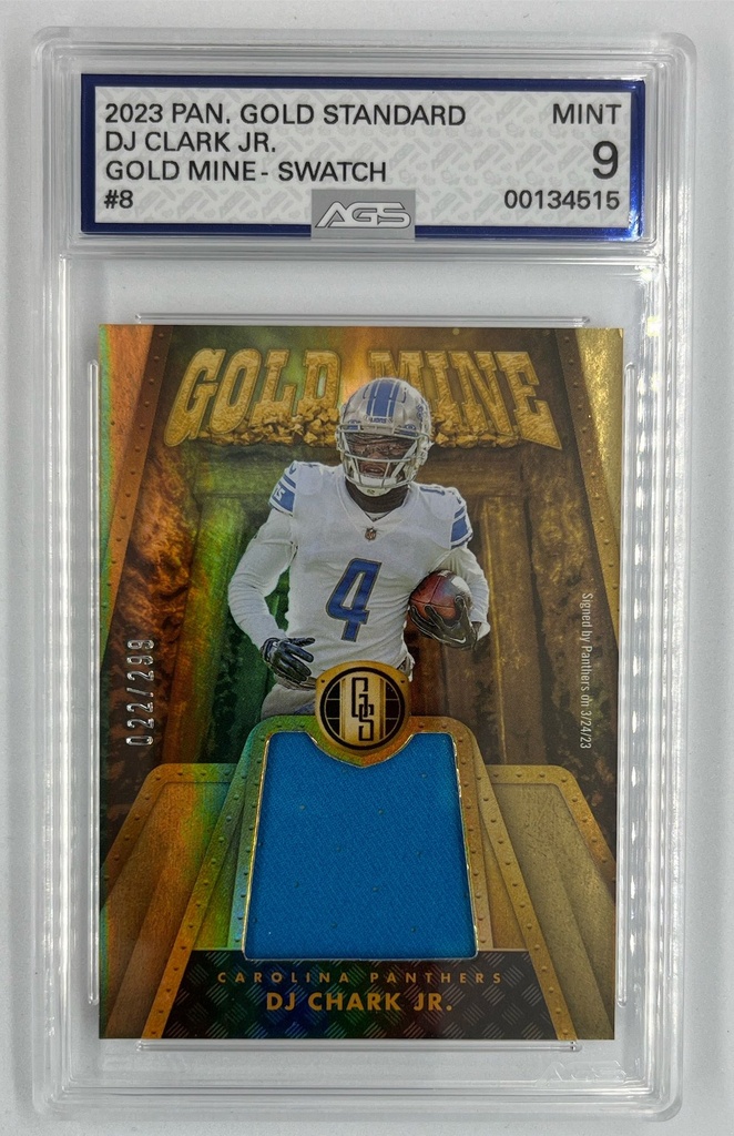 DJ Chark Jr. - Panini Gold Standard -  #8 - AGS 9