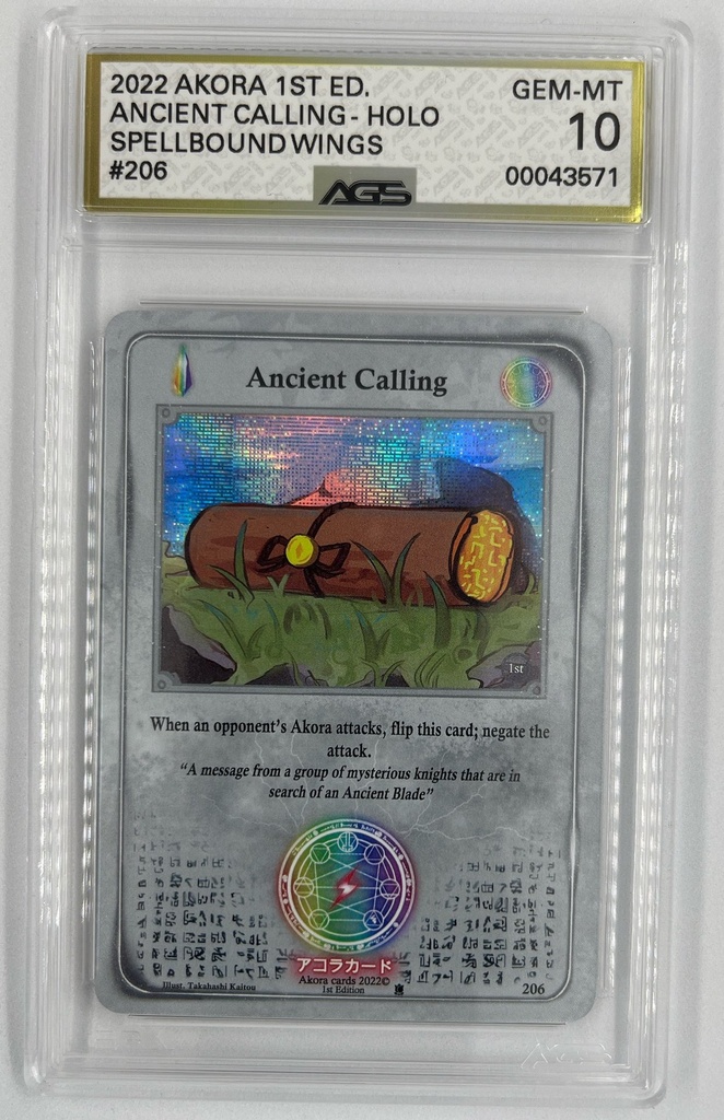 Ancient Calling - Akora TCG – Spellbound Wings -  #206 - AGS 10