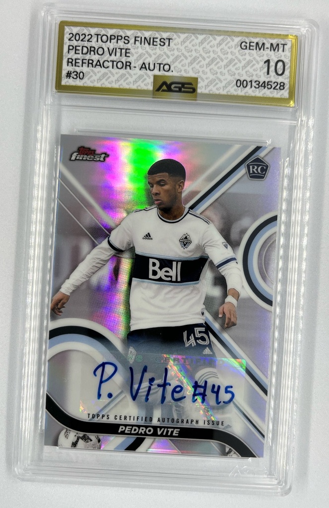 Pedro Vite – Refractor Autograph (RC) - Topps Finest -  #30 - AGS 10