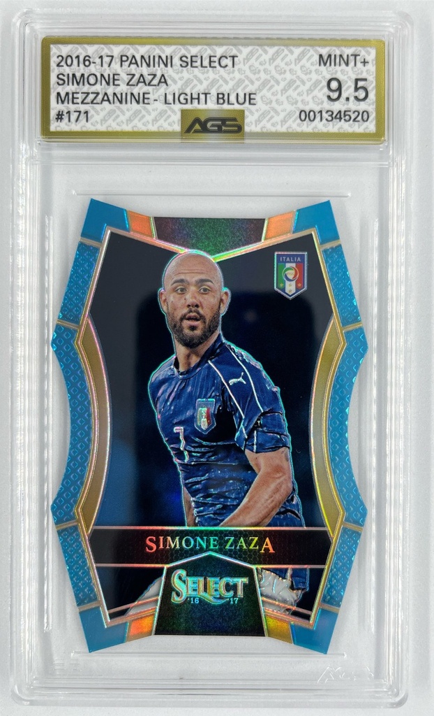 Simone Zaza – Mezzanine Light Blue - Panini Select Soccer -  #171 - AGS 9.5