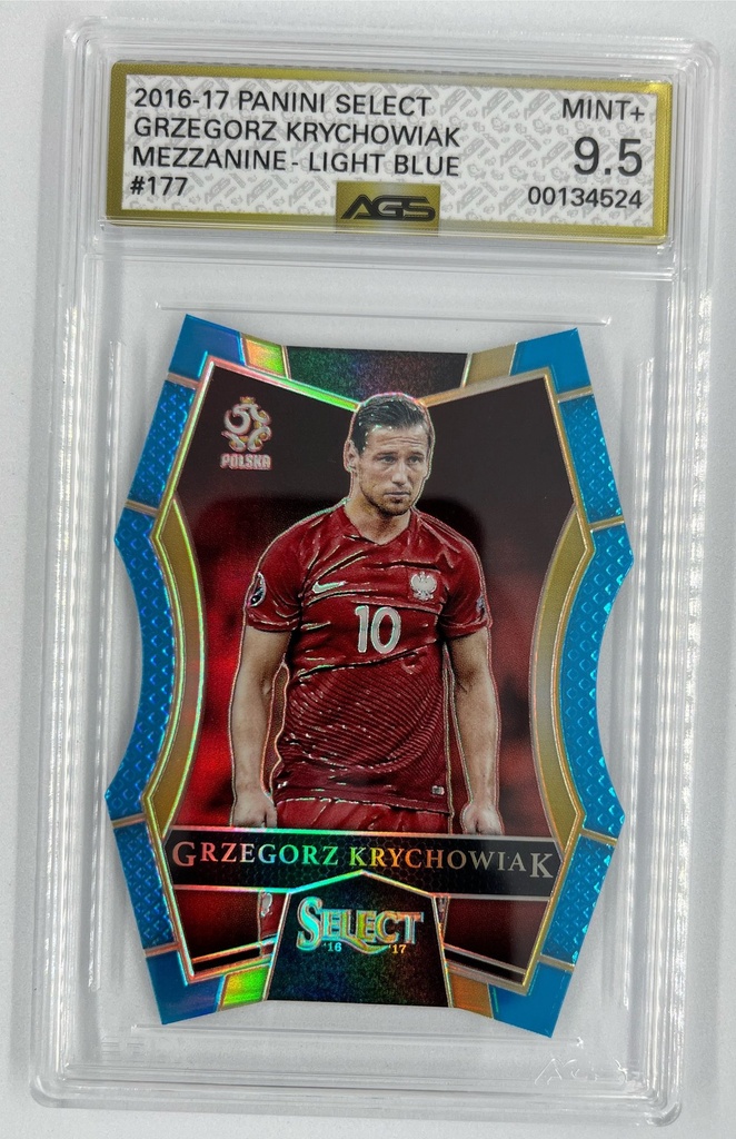 Grzegorz Krychowiak – Mezzanine Light Blue - Panini Select Soccer -  #177 - AGS 9.5