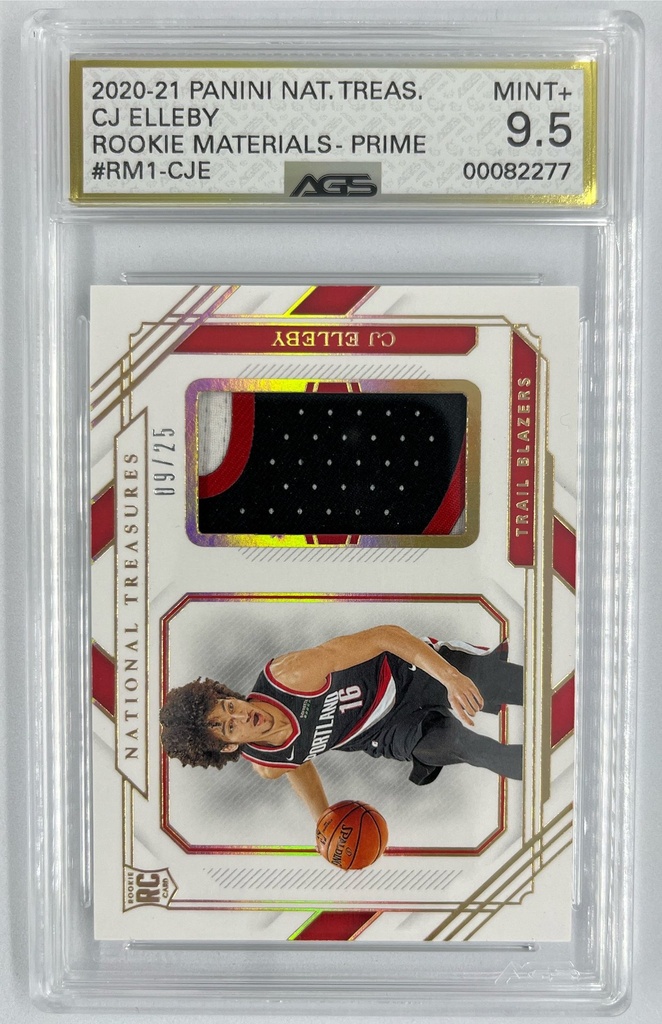 CJ Elleby – Rookie Materials Prime - Panini National Treasures (NBA) -  #RM1-CJE - AGS 9.5
