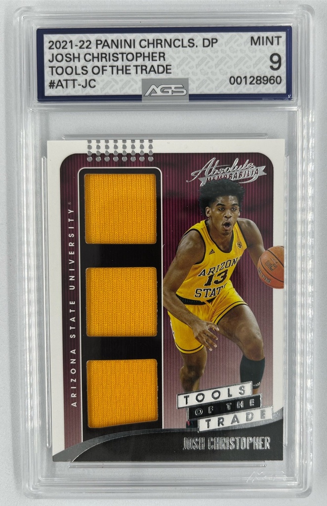 Josh Christopher – Tools of the Trade - Panini Chronicles – Draft Picks (Absolute Memorabilia) -  #ATT-JC - AGS 9