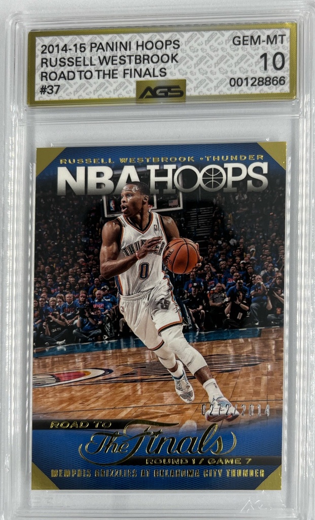 Russell Westbrook – Road to the Finals - Panini Hoops -  #37 - AGS 10