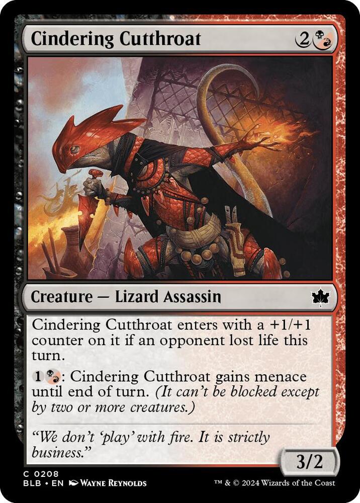 Cindering Cutthroat #208