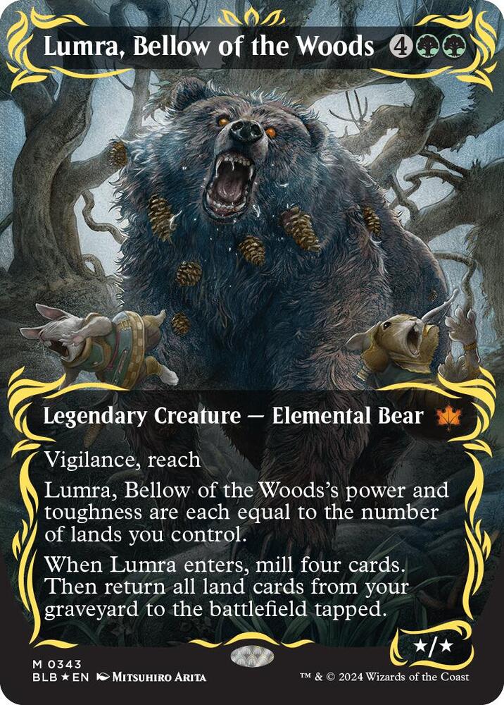 Lumra, Bellow of the Woods (Raised Foil) #343