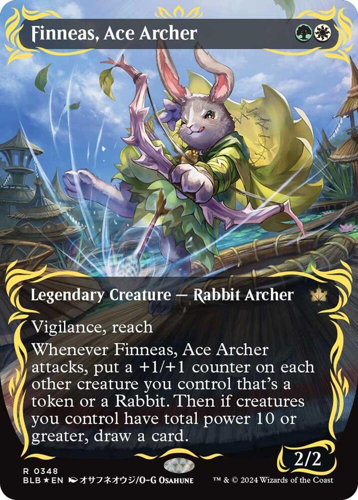 Finneas, Ace Archer (Raised Foil) #348