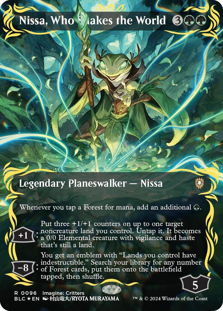 Nissa, Who Shakes the World (Raised Foil) #96