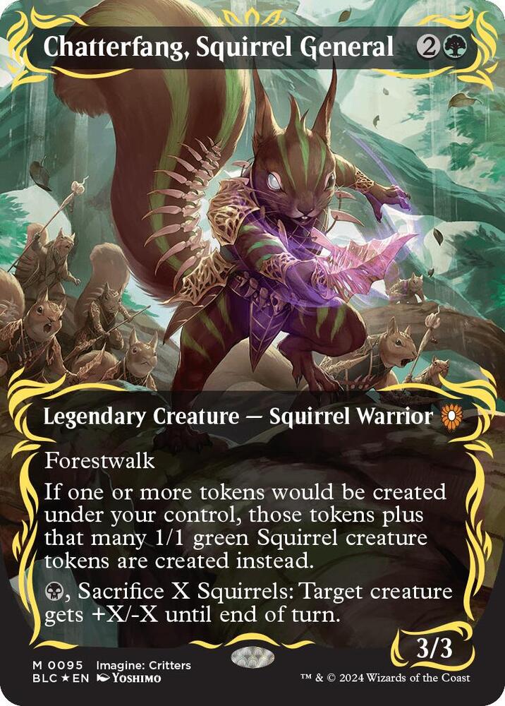 Chatterfang, Squirrel General (Raised Foil) #95