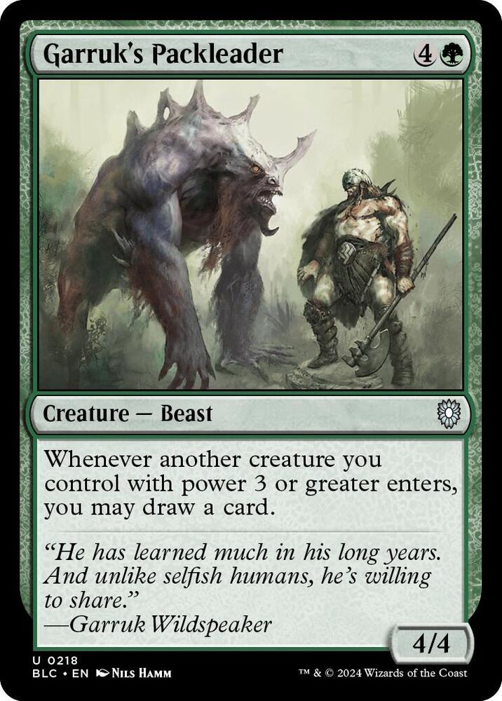Garruk's Packleader #218