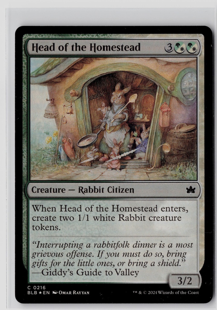 Head of the Homestead #216