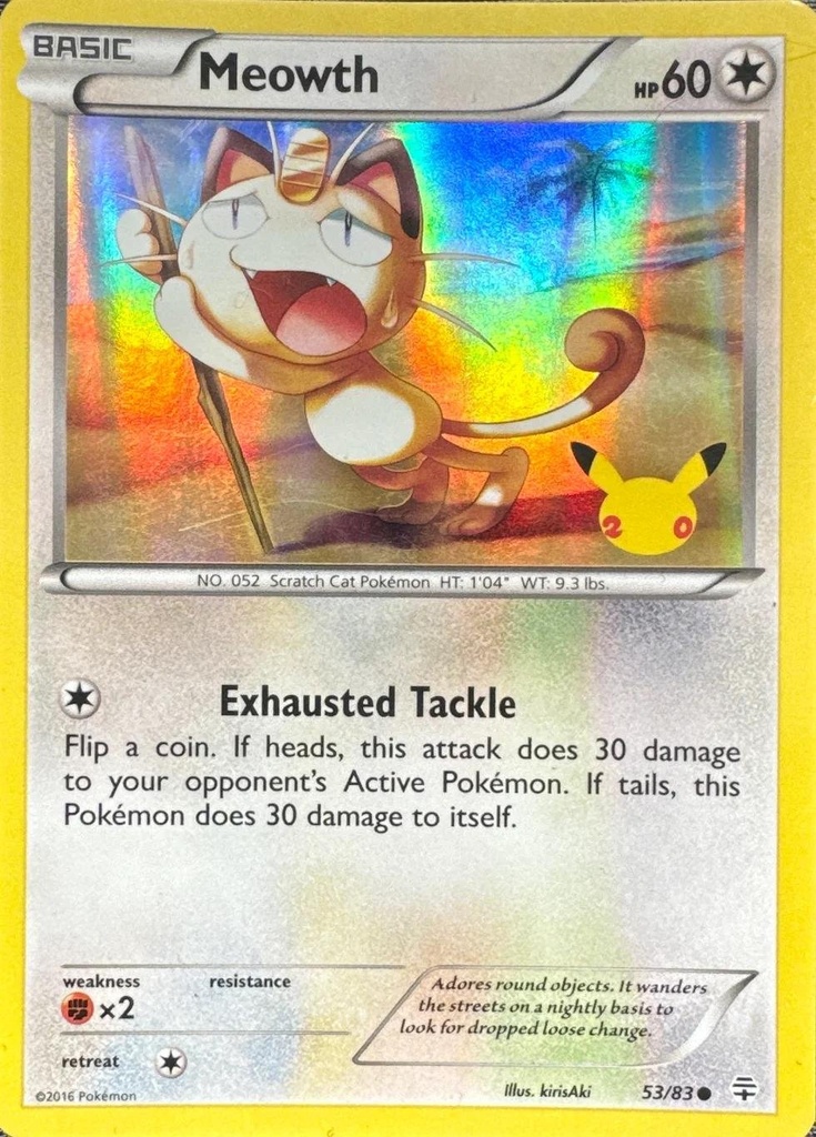 Meowth (Stamped) #53/83
