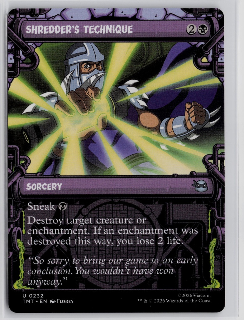 Shredder's Technique (Showcase) #232