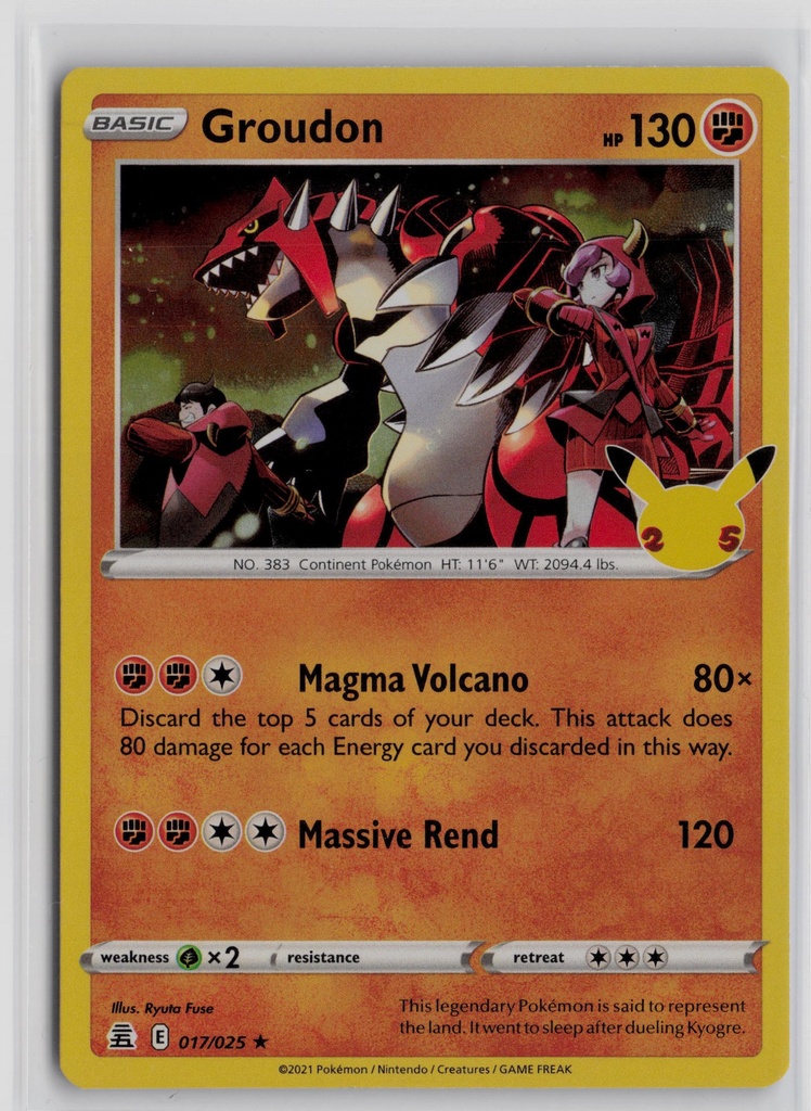 Groudon #17/25