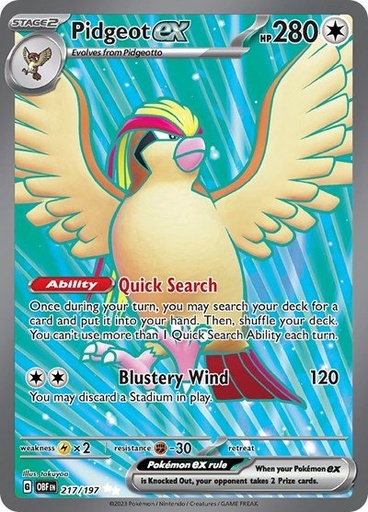 [SOF-PE#1-8786] Pidgeot ex #217/197