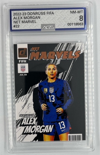 [SC-AMDFNM#A8-6664] Alex Morgan - Donruss FIFA Net Marvels -  #22 - AGS 8