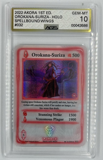 [OT-OSAT–SW#A1-6008] Orokana-Suriza - Akora TCG – Spellbound Wings -  #0032 - AGS 10