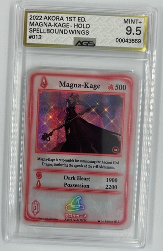 [OT-MKAT–SW#A9-3111] Magna-Kage - Akora TCG – Spellbound Wings -  #013 - AGS 9.5