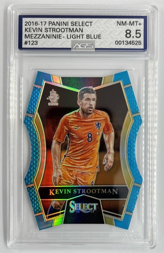 [SC-KS–MLBPSS#A8-9971] Kevin Strootman – Mezzanine Light Blue - Panini Select Soccer -  #123 - AGS 8.5