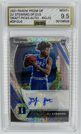[SC-DS–DPA(PPDP(#DA9-6535] DJ Steward – Draft Picks Autograph (Mojo) - Panini Prizm Draft Picks (NBA) -  #DP-DJS - AGS 9.5