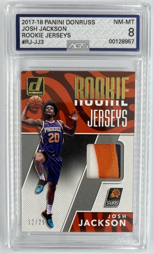 [SC-JJ–RJPD(#JA8-3105] Josh Jackson – Rookie Jerseys - Panini Donruss (NBA) -  #RJ-JJ3 - AGS 8