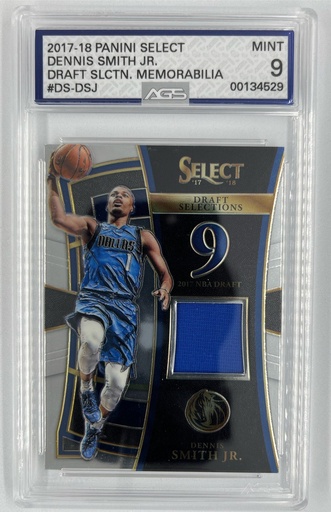 [SC-DSJ–DSMPS(#DA9-1165] Dennis Smith Jr. – Draft Selections Memorabilia - Panini Select (NBA) -  #DS-DSJ - AGS 9