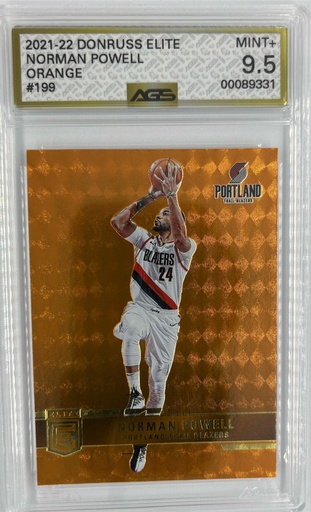 [SC-NP–ODE(#A9-1104] Norman Powell – Orange - Donruss Elite (NBA) -  #199 - AGS 9.5